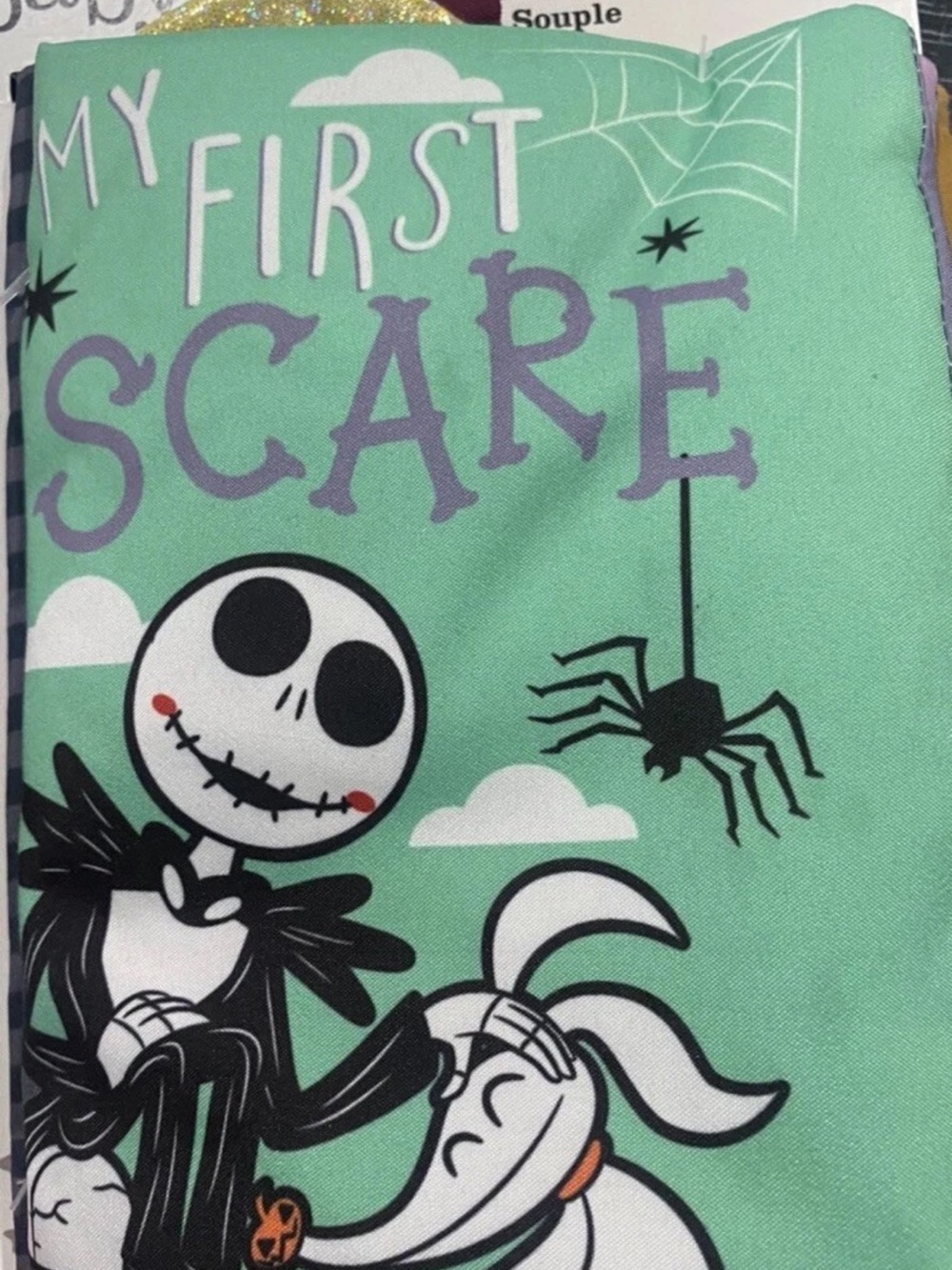 Disney Baby Nightmare Before Christmas Infant My First Scare Soft Book NEW!